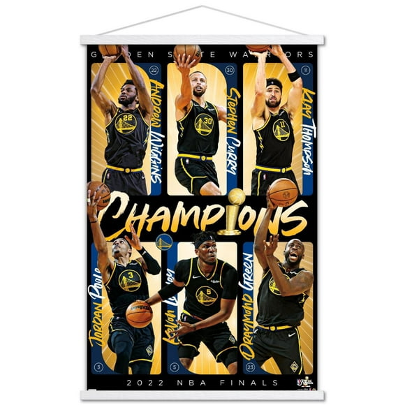 NBA Golden State Warriors - 2022 NBA Finals Champions Wall Poster, 22.375" x 34" Framed