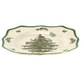 thumbnail image 2 of Drevy Christmas Tree Scalloped Dinner Plates Set of 4 | Christmas Dinner Dishes | Fine Earthenware | Holiday Large Plates | Dishwasher and Microwave Safe | 10.5-inch, 2 of 3