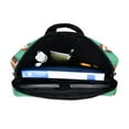 thumbnail image 5 of FORMRS 16" Laptop Bag Carrying Sleeve Case with Handle Travel Shoulder Briefcase, Green American Footballs, 5 of 8
