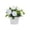 #1595-White, variant on Cheapark Potted Rose Artificial Flower Mini Faux Bloom Arrangement With Square Pot For Office Desktop Living Room Daily Permanent Decor