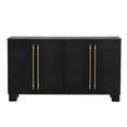 thumbnail image 5 of Tcbosik 4 Doors Sideboard Buffet Cabinet with Adjustable Shelves, Modern Accent Cabinet, Storage Cabinet for Kitchen, Living Room, Dining Room, Black, 5 of 9