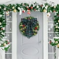 thumbnail image 6 of Darzheoy Christmas Plaid Bow Ornament Extra-Large Hanging Decor for Tree Wreath Garland Home Party Festive Accents Gift Topper, 6 of 6