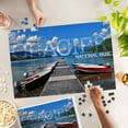 thumbnail image 2 of Lantern Press 1000 Piece Jigsaw Puzzle, Glacier National Park, Montana, Lake McDonald Dock, 2 of 5