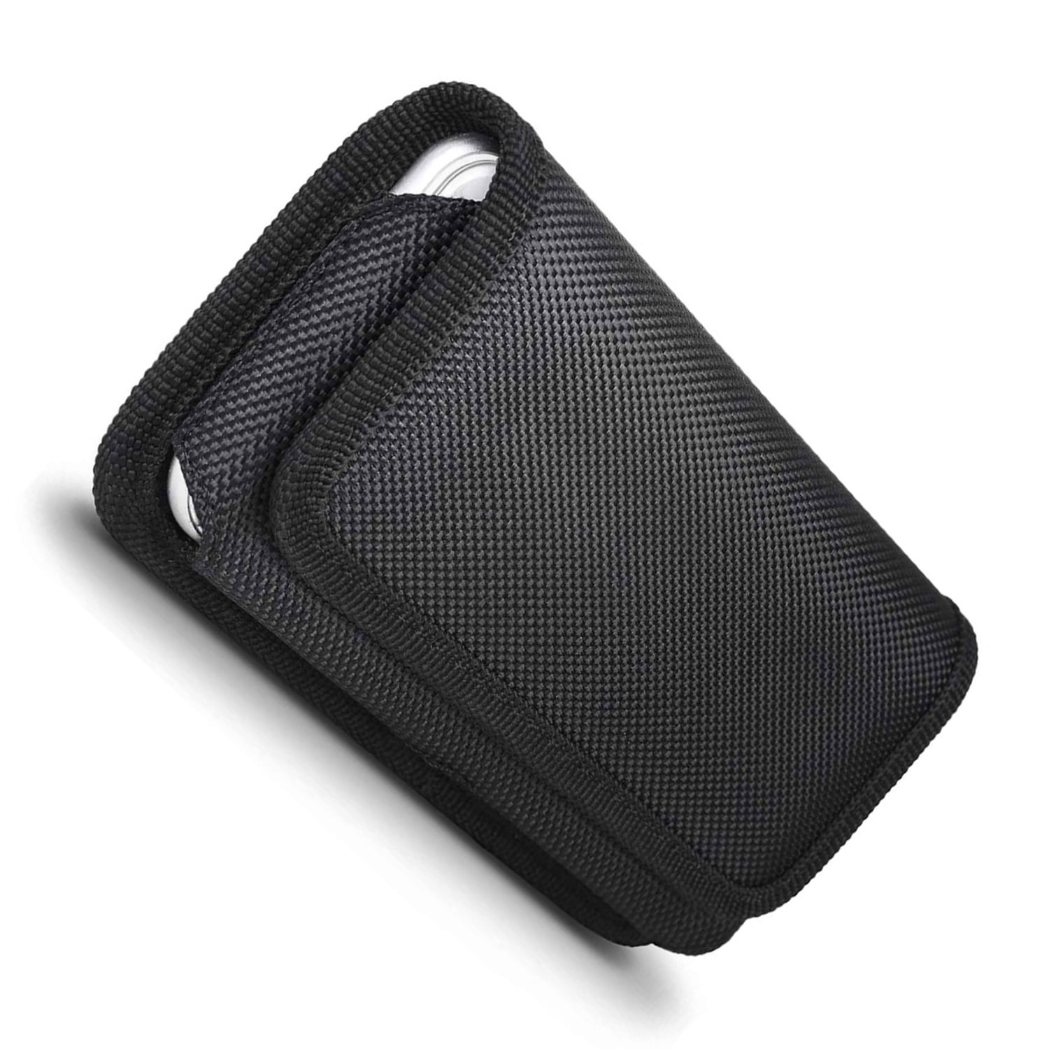 6.5" Horizontal Magnetic Nylon Cell Phone Belt Clip Pouch