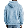 thumbnail image 4 of qafoshin Mens Warm Fuzzy Hoodies Fall Winter Casual Fleece Hooded Sweatshirt Fashion Solid Color Pullover Tops S-3XL, 4 of 6