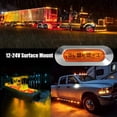 thumbnail image 2 of 10 luces indicadoras laterales de 4 LED, color ámbar, CC de 12 V a 24 V, para luces de gálibo delanteras y traseras, para coche, autobús, camión, remolque, barco, cubierta, cortesía., 2 of 5