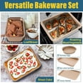 thumbnail image 3 of VINAUO Stackable Bakeware Set, 6-Piece Nonstick Baking Pan Set for Kitchen, Oven & Dishwasher Safe with Cookie Sheet,Muffin Pan,Cake Pan,Loaf Pan and Baking Pan, 3 of 11