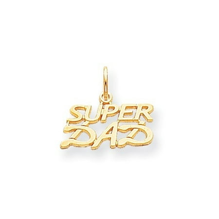 10k Yellow Gold Dad Charm Pendant