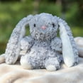 thumbnail image 4 of 6.3" Silver Grey Mini Floppy Eared Easter Bunny Plush Toys - Small Bunny Stuffed Animals - Soft Chrome Plushies for Easter Basket Stuffers - Modern Farmhouse Spring Decor Boys, 4 of 5