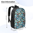 thumbnail image 2 of Salouo Colorful Fishing Baits Print Travel Laptop Backpack,17Inch Casual Bag with Side Pockets for Men & Women Stylish Daypack for Weekender/Business/Hiking-One Size, 2 of 6