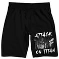 thumbnail image 5 of Attack On Titan: Final Season Men's Black Lounge Shorts-XL, 5 of 7