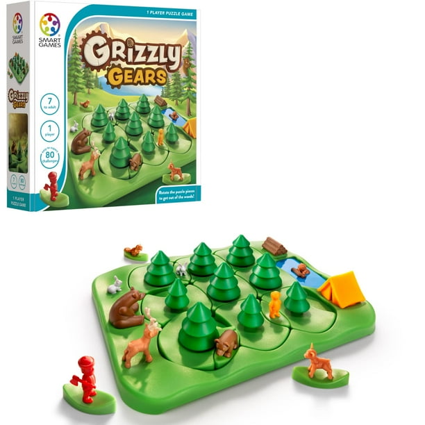 Juego de mesa SmartGames Grizzly Gears con 80 desafíos durante más de 7 años