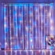 thumbnail image 3 of Guirnalda de luces LED para cortina de 6 x 3 m y 3 x 3 m con alimentación por USB, luces de hadas para vacaciones, decoración navideña para ventana, Año Nuevo 2025, 3 of 5