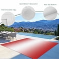 thumbnail image 3 of Outdoor Rug 3x5 ft Ombre Red White Outdoor Large Area Rug Non Slip Rubber Gradient Color Front Door Mat RV Rug Camping Carpet Patio Outdoor Rugs for Backyard Balcony Deck Porch Indoor, 3 of 9