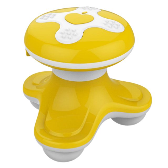 Mini masajeador eléctrico Sunnimix Herramienta de Masaje de cuerpo completo amarillo