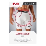 McDavid Sport Compression Athletic Shorts, White, Adult, Men's Medium
