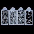 thumbnail image 4 of Plantillas de Jirafa para Paredes Plantilla de Cara Translúcida Pvc 4 Piezas Diy Flor Fondant Lado Reutilizable Plantilla de Pastel para Hornear Decoración de Boda Nuevo ANGGREK Otros, 4 of 8