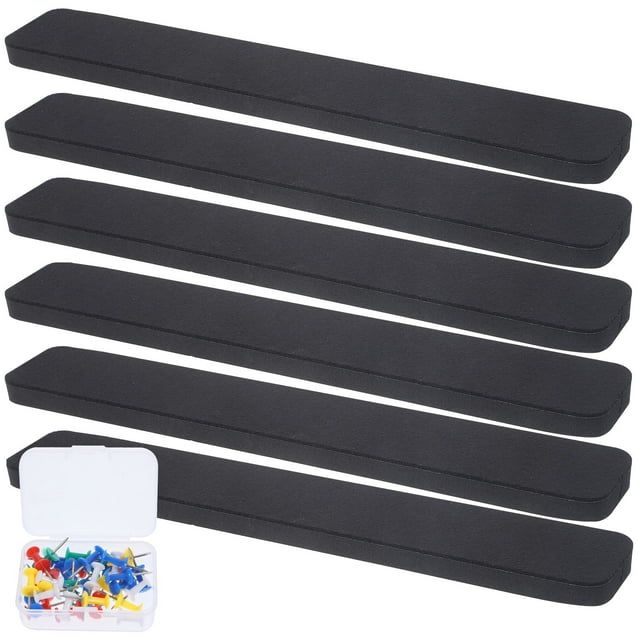 BESTYASH 1Jgo Tablero De Fieltro Negro Para Pared Con Memorándum Y Alfileres Para Oficina