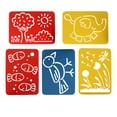 thumbnail image 2 of 5pcs Stencils Regla Niño DIY Accesorio Herramienta de Dibujo Artesanía de Bricolaje Sunnimix Plantilla de dibujo para niños, 2 of 8