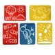 thumbnail image 2 of 5pcs Stencils Regla Niño DIY Accesorio Herramienta de Dibujo Artesanía de Bricolaje SM SunniMix Plantilla de dibujo para niños, 2 of 8