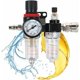 thumbnail image 1 of Regulador de filtro de aire comprimido de 1/4, reductor de presión de aire comprimido, separador de agua de aire comprimido, regulador de presión de aire comprimido con manómetro para compresor y herr, 1 of 5