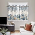 thumbnail image 4 of Blue Coastal Starfish Kitchen Curtains Window Panels, Beach Nautical Shell Eucalyptus Rustic Insulated Window Treatment Curtain, Grommet Curtains for Bedroom/Living Room/Bathroom, 2 Piece 52"Wx45"L, 4 of 8