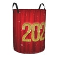 thumbnail image 2 of Bingfone Happy New Year 2025 F Waterproof Foldable Laundry Hamper Bucket with Handles for Storage Bin,Clothes Hamper (Medium ), 2 of 6