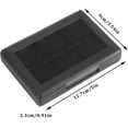thumbnail image 4 of 28 in 1 PP Plastic Storage Box for 3DS DSL DSI LL Video Games Black, 4 of 5