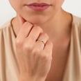 thumbnail image 3 of Lab Grown Oval Cut Diamond Wedding Ring Bypass 10k Yellow Gold Plated, 3 of 5