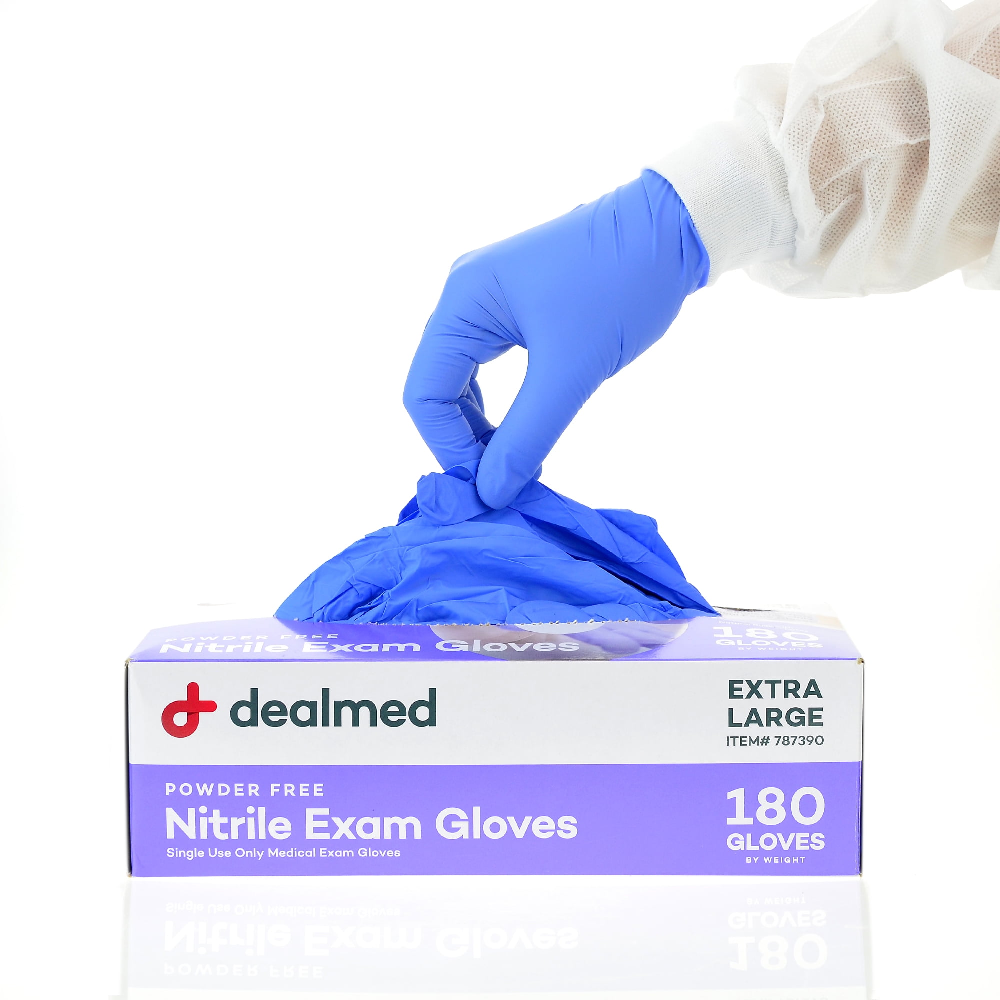Powder Free Latex Free Dealmed Vinyl Exam Gloves Clear 