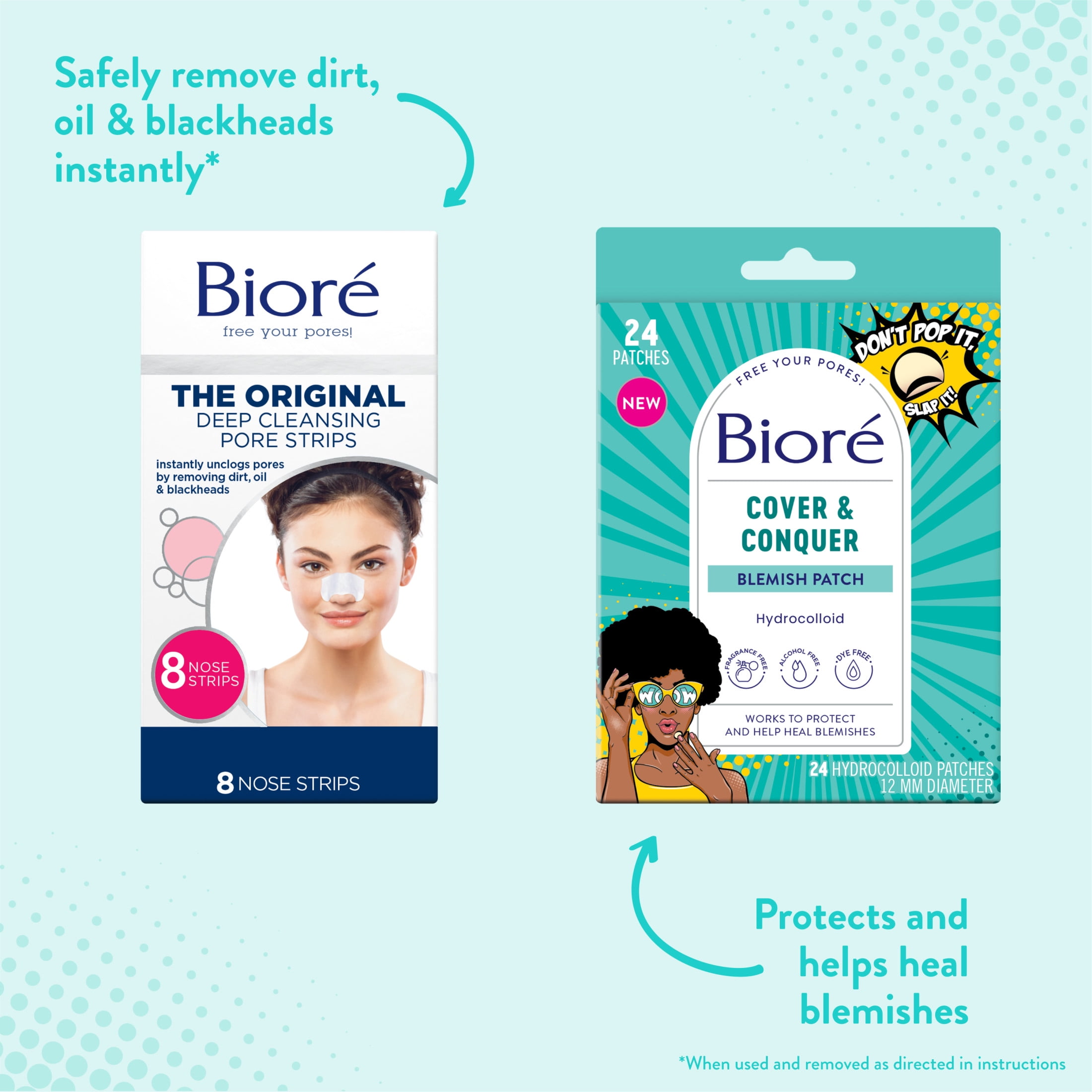 Bioré Pimple Patch, Cover & Conquer 12mm Blemish Patch, Hydrocolloid, HSA/FSA Approved, 24 Ct