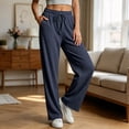 thumbnail image 6 of Horkkom Sweatpants Women Elastic Waist Drawstring Straight Leg Pants Casual Comfy Loose Sweat Pants with Pockets XXL, 6 of 7