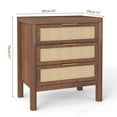 thumbnail image 6 of Bedside Table 3 Layers Large Capacity Drawer Design Multifunctional Wooden Night Stand For Bedroom, 6 of 8