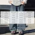 thumbnail image 4 of TTUHYWXI Boy's Regular Sutures Y2k Hip Hop Baggy Jeans Wide Leg Denim Pants Casual Loose Fit Trousers Streetwear (Blue,14-15 Years), 4 of 7