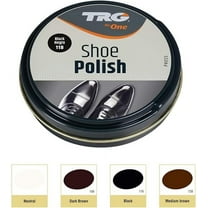 TRG Dark Brown Shoe Polish - hard wax leather shoe polish with powerful cleaning effect.