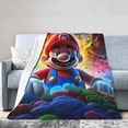 Super Mario 50x40 UltraSoft Flannel Blanket for Adults and Kids, Warm