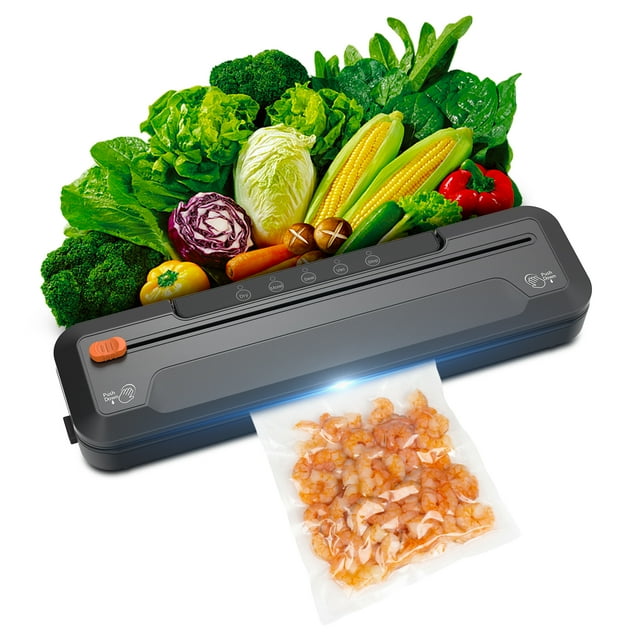 Vacuum Sealer Machine 55KPa Suction Power Automatic Vacuum Air Food Sealer with External Cutter 10pcs Seal Bags Dry Moist Seal Vacuum Modes for All Saving Needs