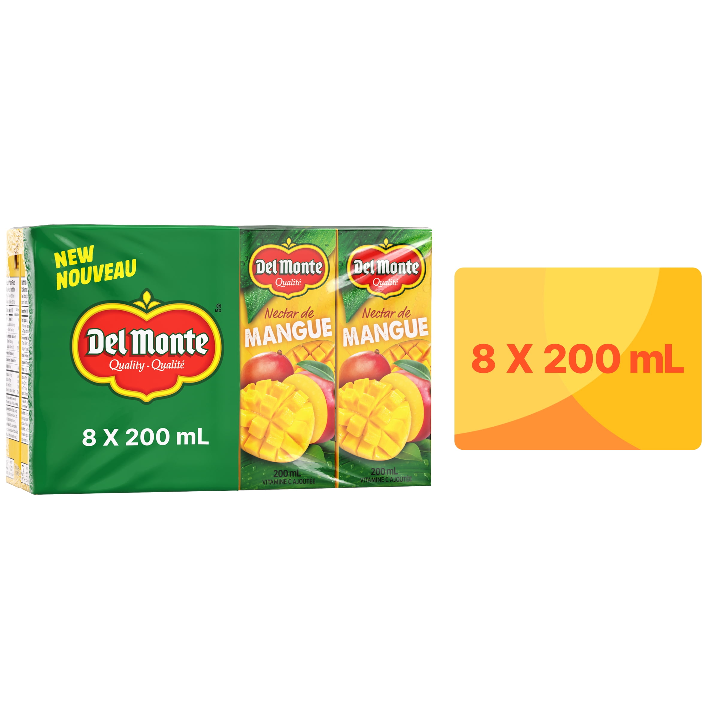 Boîtes à boire Nectar de mangue Del Monte