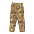 thumbnail image 5 of Balery coffee Stamps print Women's Pajama Pants,Ultra Lightweight Pjs,Lounge Pant-Small, 5 of 9