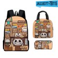 thumbnail image 1 of Mario School Backpack Travel Bag Three-piece Lunch Backpack Student Schoolbag Teen School Gift, 1 of 3