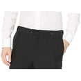 thumbnail image 3 of Adam Baker Designed, Men's 9018 100% Polyester Modern Fit Flat Front Tuxedo Pants, Black, 38X34, 3 of 3