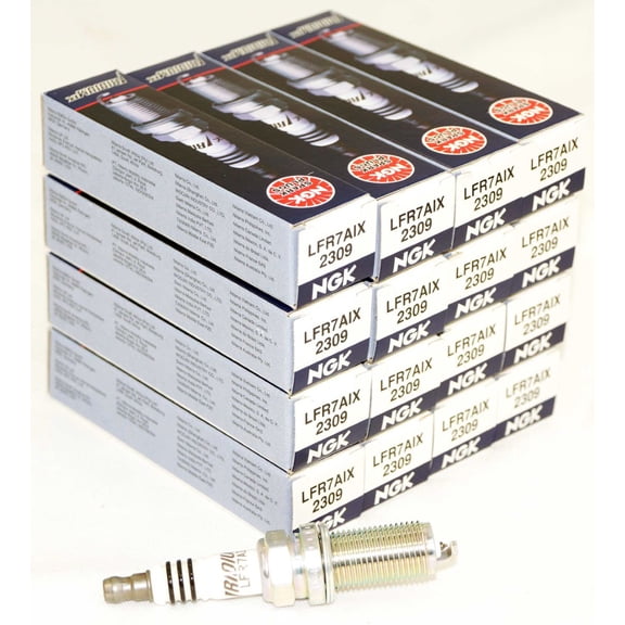 NGK LFR7AIX 2309 NGK Iridium IX Spark Plugs ( Set of 16 ) Upgrade Colder Plugs