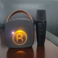 thumbnail image 4 of Portable Kids Karaoke Speaker Mini Machine for Baby Black, Clear Sound, Built In Microphone Connectivity for Karaoke Fun, 4 of 7