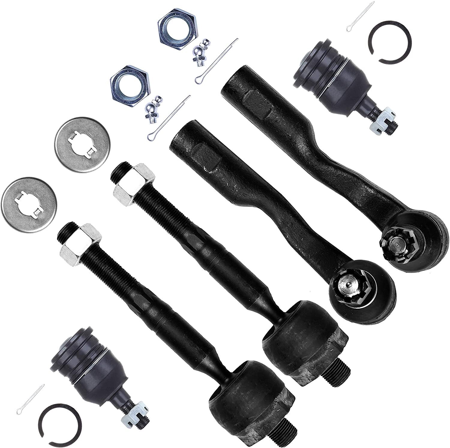 Detroit Axle Front Tie Rods & Upper Ball Joints Kit For 2003-2006 Toyota Sequoia Tundra