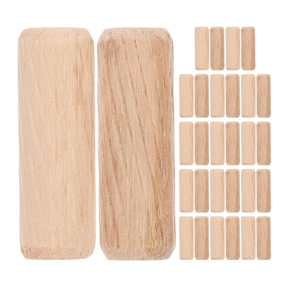 MLINS 100pcs Dowel Rod Wood Plug Round Dowel Wooden Peg Wooden Stick Tool For Crafting