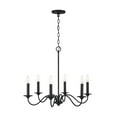 thumbnail image 6 of Chandelier 6 Light Black Iron Metal In Transitional Style 26 High By 22 Wide     -Traditional Installation Capital Lighting 437261Bi, 6 of 6