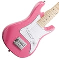 thumbnail image 4 of Ashthorpe Kit de guitarra eléctrica para principiantes de 30 pulgadas con amplificador (rosa), paquete básico para principiantes con bolsa, cuerdas, correa y púas, 4 of 5