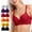 Red, variant on Women's Exquisite Lace Underwire Push Up Bra Elegant Supportive Design Comfortable Full Coverage Perfect For Daily Fashion Wear Black 90C