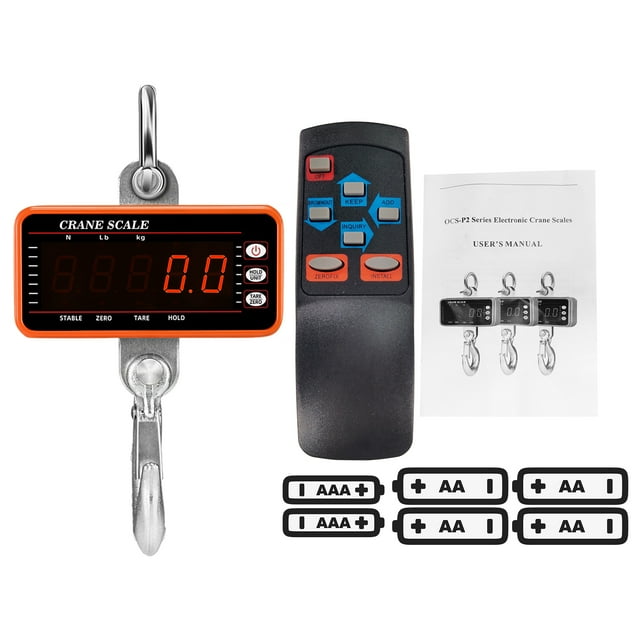 Lepmerk Pèse-Personne Électronique, Balance avec Grue Robuste de 65 Pieds 3306lbs Dimmable Led Balances Portables Robustes avec Grue Télécommandée de 65 Pieds Unité de Balances Télécommande Portable Balance Robuste Dimmable Led
