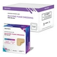 thumbnail image 2 of TRONEX SD4141 Silicone Foam Dressing 4”x4”, Adhesive Border, Waterproof, Sterile, Ultra Absorbency, Breathable, Advanced Wound Care, Gentle Removal, Latex Free, Beige, Case of 400, 2 of 14